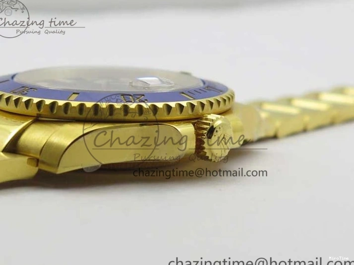 MiroTime 0522 TopPick Submariner 116610 LB ROF Best Edition YG Wrapped Blue Dial on YG Wrapped Bracelet A 2910